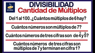 DIVISIBILIDAD 04: Cantidad de Múltiplos