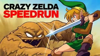 The Legend of Zelda: A Link to the Past SPEEDRUN -  Finished in Under 4 Minutes (SNES Classic)