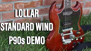 Lollar Standard Wind P90 Pickups Demo (No Commentary)