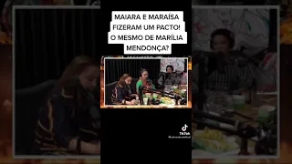 MAIARA E MARAISA FIZERAM UM PACTO O MESMO DE MARILIA MENDONÇA 😨 #shorts