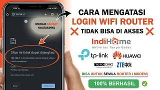 Cara Mengatasi Gagal Akses 192.168.1.1 👉 Situs Ini Tidak Dapat di Jangkau