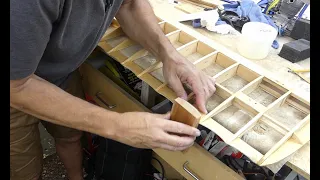 Balsa USA 1/4 Scale Fokker D.VII - Episode 35 - Flying Wire Mounts and Fixing Wing Trailing Edges