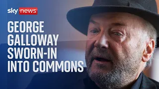 Watch live: George Galloway sworn-in as Rochdale MP into House of Commons