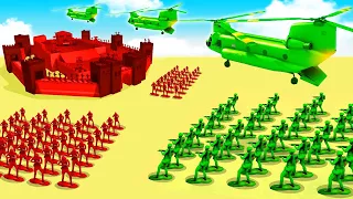 Leading A Siege vs Enemy TOY ARMY BASE | Attack on Toys