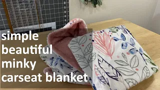Easy Minky Receiving Blanket