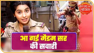 TV Serial Madam Sir's Cast Pull A Stunt And Reach Sets On Bikes | Saas Bahu Aur Saazish