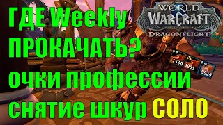 СОЛО ФАРМ Эластичная кожа и Толстая шкура | БЫСТРАЯ ПРОКАЧКА Weekly ПРОФЕССИЯ СНЯТИЕ ШКУР Wow DF