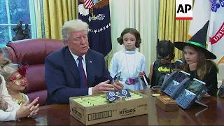 Trump Gives Out Candy Ahead of Halloween