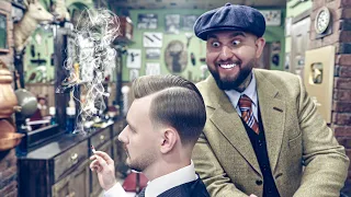 💈 ASMR BARBER - Best Gentleman Haircut & Beard Shape - RELAXING EXPERIENCE