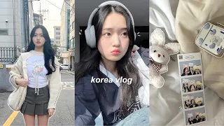 KOREA VLOG: shopping in myeongdong, what i eat on the plane ride, exploring seoul, new hair & more