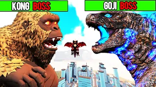 so I made the BIGGEST GODZILLA VS KONG BOSS BATTLE in Kaiju Universe