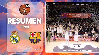 Real Madrid - Barça (96-85) RESUMEN | Copa del Rey Málaga 2024