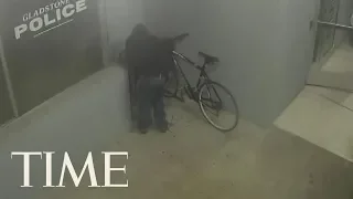 Alleged Thief Caught On Camera Trying To Steal A Bike From In Front Of Police Headquarters | TIME