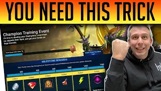 🚨CHAMPION TRAINING EVENT HACKS!🚨THESE EVENTS ARE EASY IN RAID! | Raid: Shadow Legends