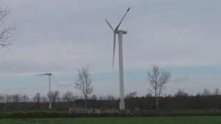 Sprengung der Windkraftanlage in Oldersbek