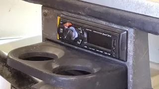 Yamaha Golf cart G9 Car stereo Install