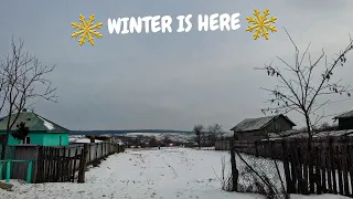 ROMANIAN VILLAGE DURING WINTER