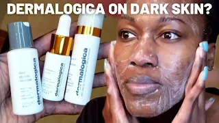 TRYING DERMALOGICA FOR THE FIRST TIME | Dark Skin | Hyperpigmentation | Acne Prone | Oily Skin