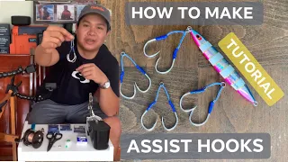 Jigging Assist Hook Tutorial | How To Make Assist Hooks For Vertical Jigging | Double Assist Hooks