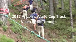 SO STEEP, YOU NEED ROPES TO WALK IT! Vallnord, Andorra World Cup DH Course