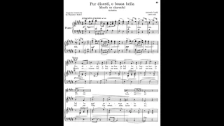12 Pur dicesti, o bocca bella (from 24 Italian Songs) piano melody with accompaniment