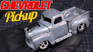 PAINTING DIECAST MODEL CARS -1954 Chev Pickup Custom (M2 Machines) BIG BLOWER!!