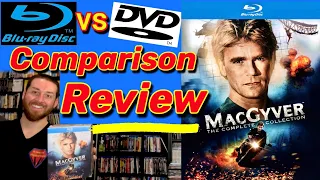 MacGyver Blu Ray Review Complete TV Series Collection / Unboxing & Blu Ray vs DVD Image Comparisons