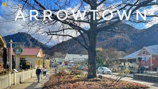 Arrowtown Winter Walk July 2023 | Town Centre | Otago South Island | New Zealand Walking Tour 4K