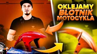 JAK OKLEIĆ BŁOTNIK MOTOCYKLA FOLIĄ 3M 1080?