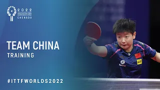 Team China prepping for the Round of 16 🇨🇳 | 2022 World Team Championships Finals Chengdu
