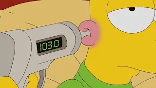Bart tries to escape school by faking illness [The Simpsons]