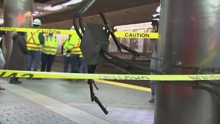 MBTA utility box falls at Harvard station, injuring woman