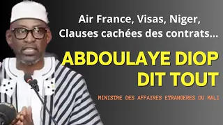 Air France, visa, Niger, Onu, clauses cachées des contrats: Abdoulaye Diop dit tout!