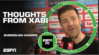 Xabi Alonso thinks EVERYONE at Bayer Leverkusen deserves credit 🏆 | ESPN FC