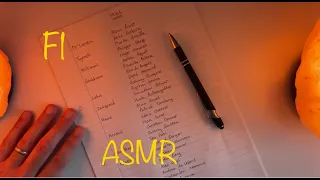 ASMR  / F1 1986 Teams/Drivers..Writing List Video