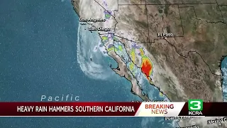 Tropical Storm Hilary arrives in Southern California