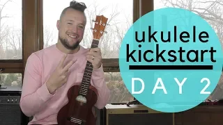 10 Day Ukulele Kickstart |  Day  2  |  Two Finger Ukulele Chords & Easy Strumming