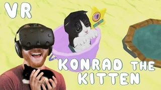 Konrad the Kitten - a virtual but real cat: Play with a VR kitten on HTC Vive