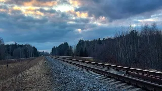 Train traffic near Krustpils station (#2)