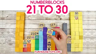 New Number Blocks 21 22 23 24 25 26 27 28 29 and 30 | Learn to Count | Fun House Toys Studio