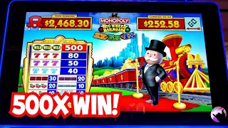 Best Mistake Ever? Incredible 500x Win on Monopoly Big Wheel Railroads!