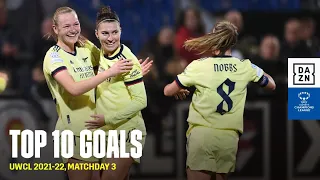 The Top 10 Goals From Matchday 3 Of The 2021-22 UEFA Women's Champions League