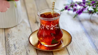 How To Make Turkish Tea | طريقة الشاي التركي