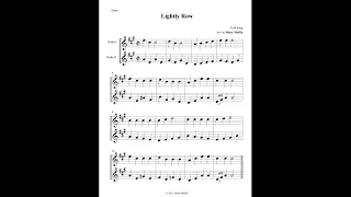 [스즈키 바이올린 1권] 나비 노래 | 바이올린 2중주 듀엣 🎻 | 무료 악보 | Violin FREE Sheet Music