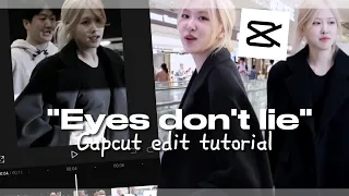 "Eyes don't lie" capcut edit tutorial + cc sharpen in description