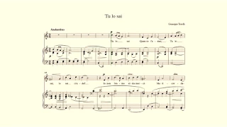 Tu lo sai - Torelli - accompaniment C Major for low voice - Tu lo sai accompaniment