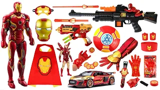 Iron Man and Spider-man Toys Collection Unboxing Review-Cloak，Mask，gloves，pistol，Shield，Laser sword