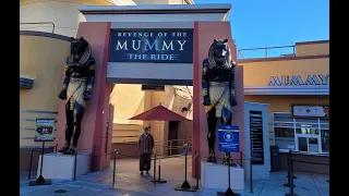 Revenge of the Mummy - FULL RIDE | Universal Studios Hollywood, April 17, 2022