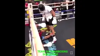 ROLLY GETS DROPPED IN SPARRING VS JHON INGRAM