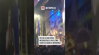 Fãs relatam cenas inesquecíveis em último show de Marília Mendonça